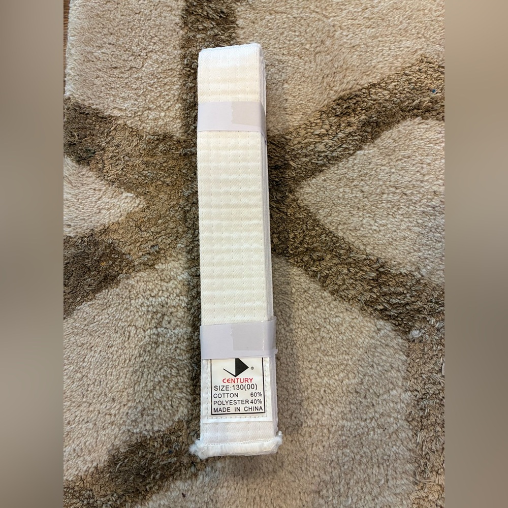 New Century Martial Arts Belt Youth Size 00 White